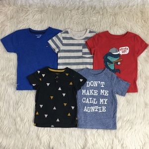 Toddler boy short sleeve shirts